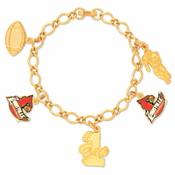 Louisville Cardinal Sports Charm Bracelet