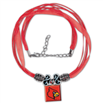 Louisville Cardinals Necklace with Ribbon LifeTiles Bead