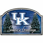 Kentucky Wildcats Seasons Greetings Wood Sign 11"x17"