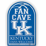 Kentucky Wildcats Basketball Fan Cave Wood Sign