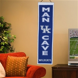 Kentucky Man Cave Vertical Wool Banner